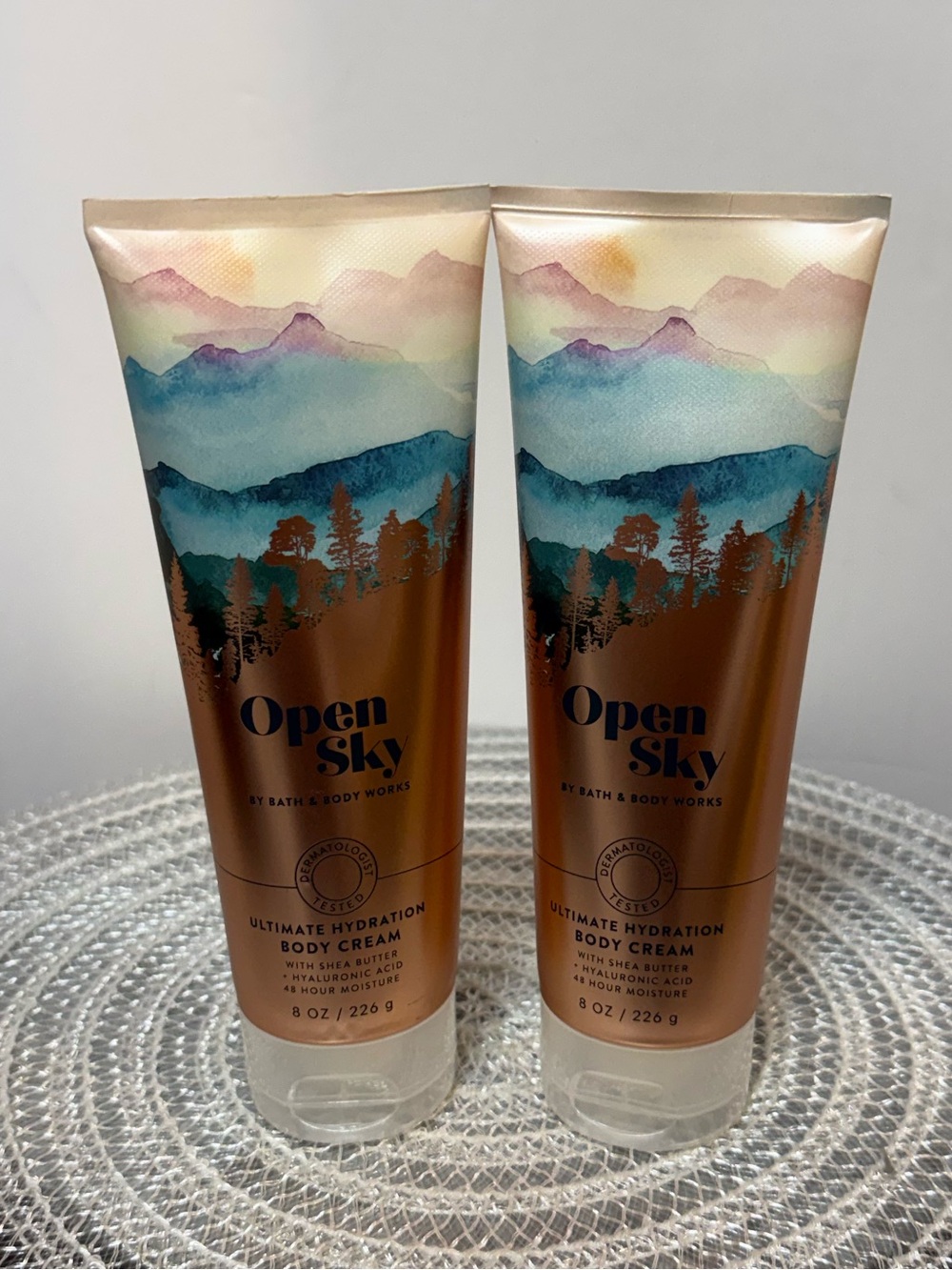 BBW Open Sky Body Cream Set of 2 NWT